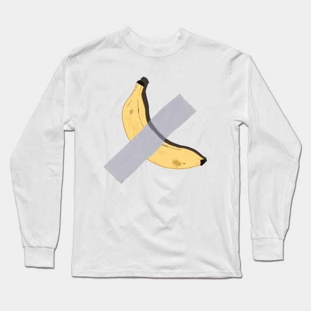 120k Duct Tape Banana (Art Basel Banana) Long Sleeve T-Shirt by SQCustoms